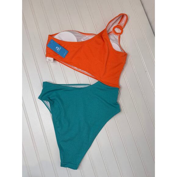 NWT Cupshe Colorblock Cutout & Open Back Contrast Tie 1 PC Swimsuit Bundle M - Picture 5 of 11